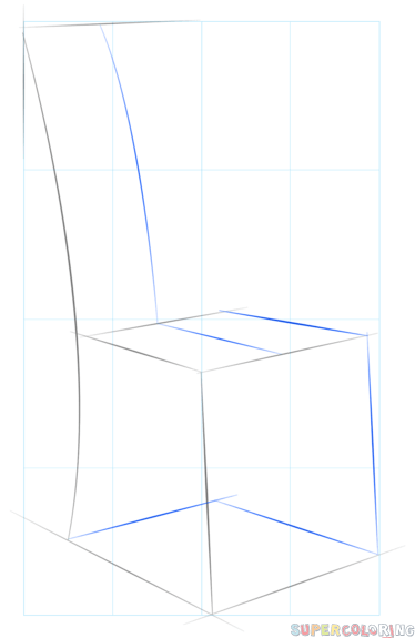 jak narysować krzesło krok 2