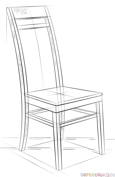jak narysować krzesło krok 8