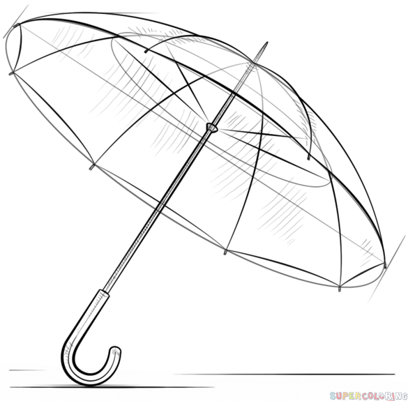 jak narysować parasol krok 8
