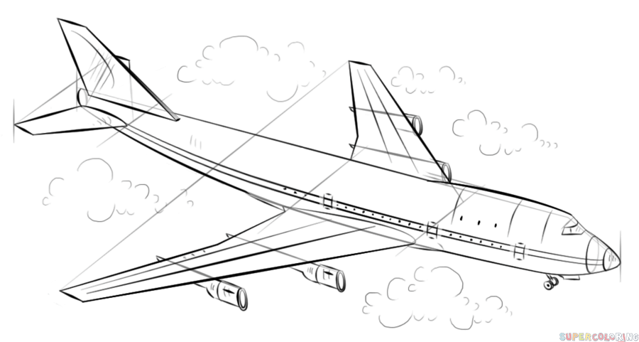 jak narysować samolot krok 8