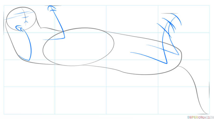 jak narysować wydrę krok 3